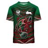 NRL South Sydney Rabbitohs Custom Name Number 2022 Indigenous Fishing Jersey T-Shirt