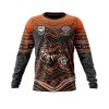 NRL Wests Tigers Custom Name Number Indigenous Mascot Sweatshirt