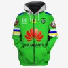 NRL Canberra Raiders Custom Name Number 2019 Limted Jersey Zip Up Hoodie