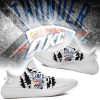 NBA Oklahoma City Thunder White Scratch Yeezy Boost Sneakers