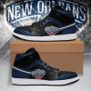 NBA New Orleans Pelicans Black Navy Air Jordan 1 High Sneakers