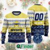 NRL North Queensland Cowboys Custom Name Number Ugly Christmas Sweater