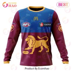 AFL Brisbane Lions Custom Name Number 2023 Home Guernsey Sweatshirt