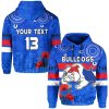 AFL Western Bulldogs Custom Text Number ANZAC 2022 Pullover Hoodie