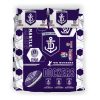 AFL Fremantle Dockers Purple White Hexagon Doona Cover