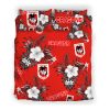 NRL St. George Illawarra Dragons Tropical Flower Doona Cover