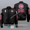 NBA Detroit Pistons Black Bomber Jacket