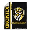 AFL Richmond Tigers Black Est 1885 Fleece Blanket