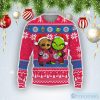 NBA Los Angeles Clippers Red Blue Baby Groot And Grinch Ugy Christmas Sweater