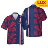 NBA Los Angeles Clippers Blue Red Hibiscus Flowers Hawaiian Shirt