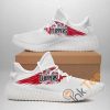 NBA Los Angeles Clippers White Red Wings Yeezy Boost Sneakers