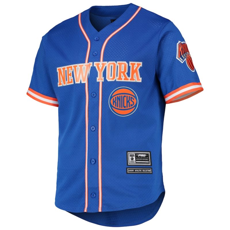 NBA New York Knicks Blue Baseball Jersey