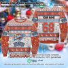 NBA Oklahoma City Thunder Custom Name Number White Orange Ugly Christmas Sweater