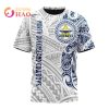 NRL North Queensland Cowboys Custom Name Polynesian T-Shirt