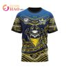 NRL North Queensland Cowboys Custom Name Number Indigenous Mascot T-Shirt
