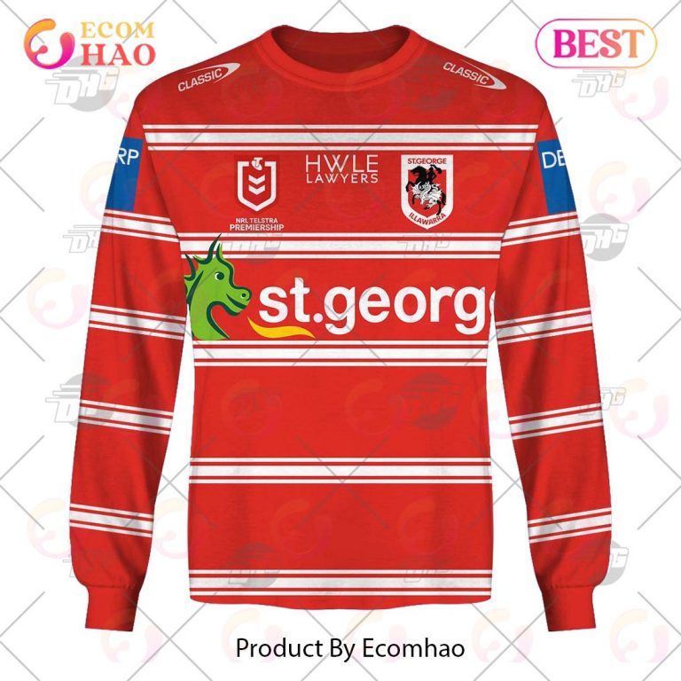 NRL St. Illawarra Dragons Custom Name Number 2023 Away Jersey