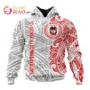 NRL St. George Illawarra Dragons Custom Name Polynesian Pullover Hoodie