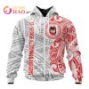 NRL St. George Illawarra Dragons Custom Name Polynesian Zip Up Hoodie