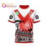 NRL St. George Illawarra Dragons Custom Name Number Nature Jersey T-Shirt