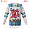 NRL Sydney Roosters Custom Name Number Autism Awareness Sweatshirt
