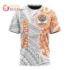 NRL Wests Tigers Custom Name Polynesian T-Shirt