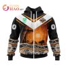 NRL Wests Tigers Custom Name Number Nature Jersey Zip Up Hoodie