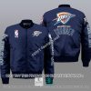 NBA Oklahoma City Thunder Navy Blue Bomber Jacket