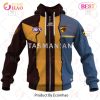 AFL Hawthorn Hawks Custom Name Number 2023 Mix Guernsey Zip Up Hoodie
