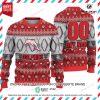 NRL Dolphins Custom Name Number Ugly Christmas Sweater
