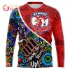 NRL Sydney Roosters Custom Name Number Indigenous NAIDOC Week Sweatshirt