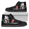 The Rolling Stones Jack Skellington High Top Shoes