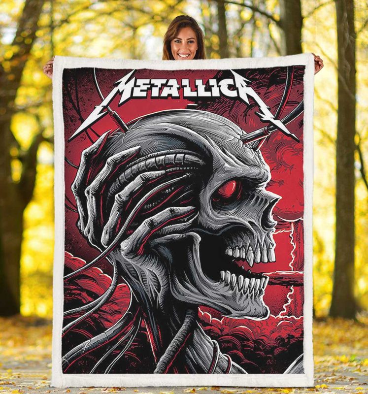 Metallica Copenhagen Concert Fleece Blanket