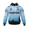 NRL Cronulla-Sutherland Sharks Custom Name Number 2022 ANZAC Day Jersey Pullover Hoodie