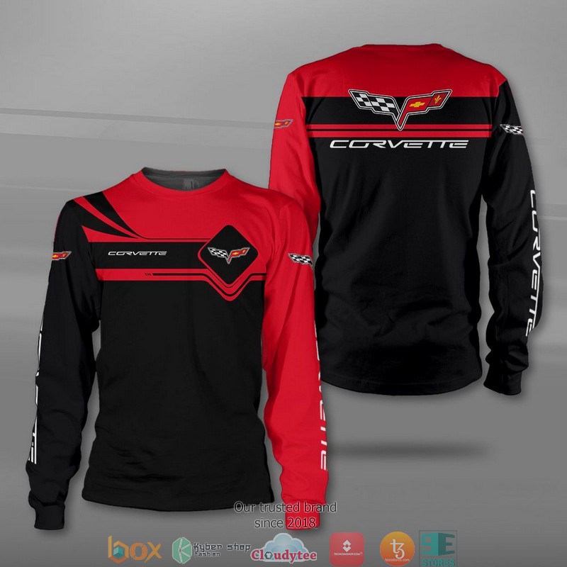 Chevrolet Corvette Red Black Sweatshirt V2