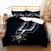 NBA San Antonio Spurs Black Bedding Set