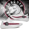 NBA Toronto Raptors White Red Yeezy Boost Sneakers