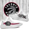 NBA Toronto Raptors White Red Scratch Yeezy Boost Sneakers