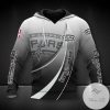 NBA San Antonio Spurs Silver Gradient Curves Pullover Hoodie