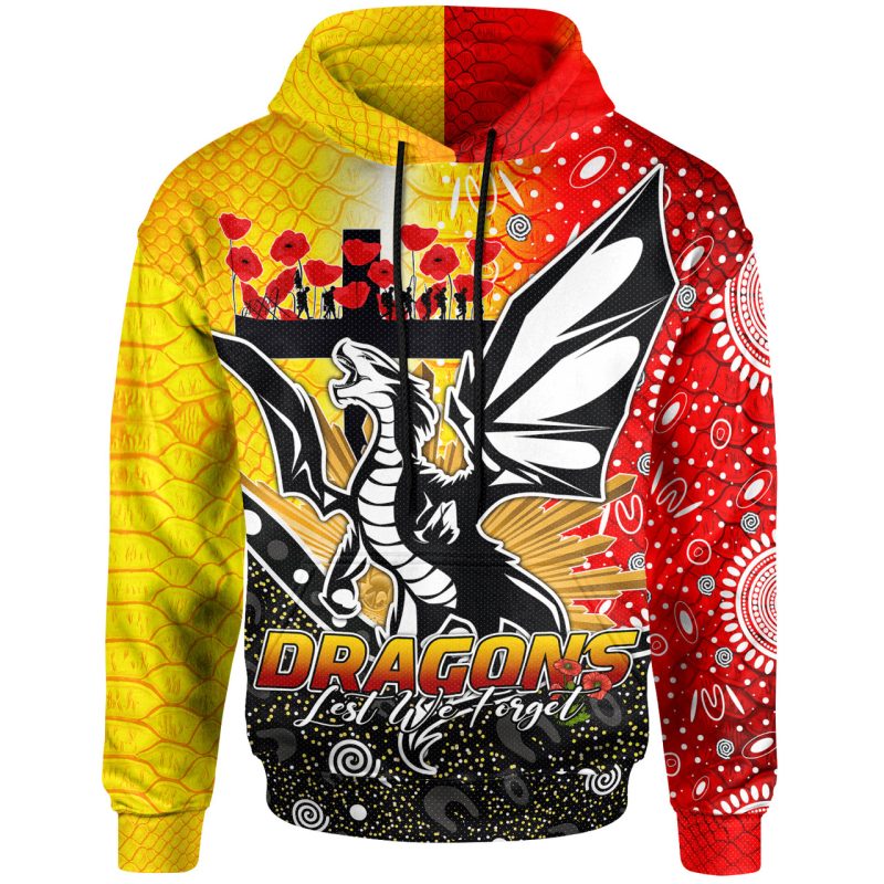 St George Illawarra Dragons 2025 Alternate Hoodie with Zipper