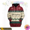 Yuengling Christmas Pattern Zip Up Hoodie