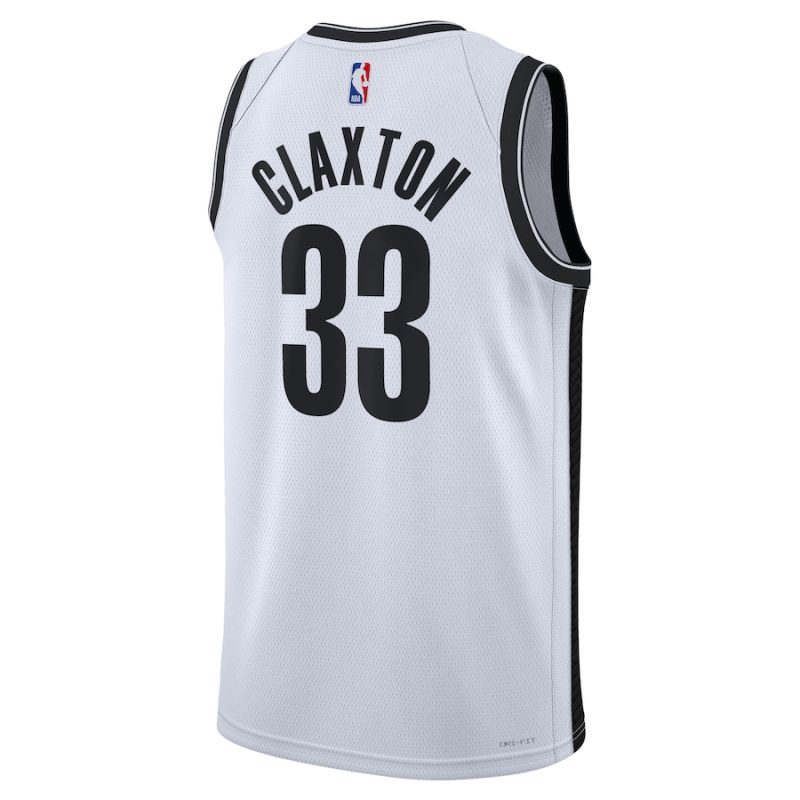 Brooklyn Nets Nic Claxton Nike Association Edition White NBA Jersey