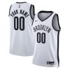 Brooklyn Nets Nike Association White Custom NBA Jersey