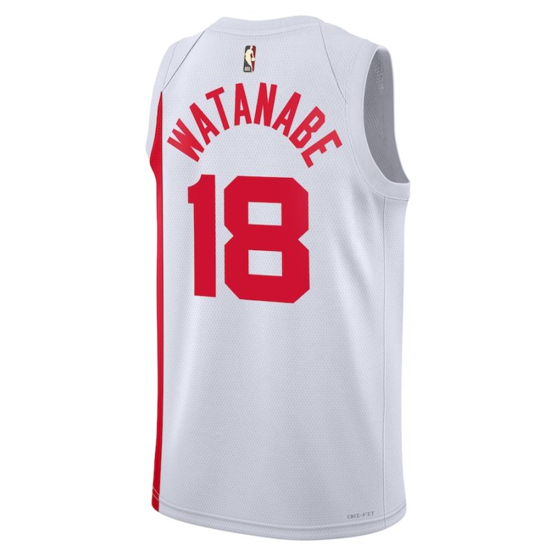 Brooklyn Nets Yuta Watanabe Nike Classic Edition White NBA Jersey