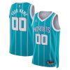 Charlotte Hornets Brand Icon Teal Custom NBA Jersey