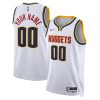 Denver Nuggets Nike Association White Custom NBA Jersey