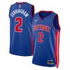 Detroit Pistons Cade Cunningham Nike Icon Edition Blue NBA Jersey
