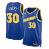 Golden State Warriors Stephen Curry Nike Classic Edition Blue NBA Jersey