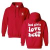 Beer Lover – HOT GIRLS LOVE BEER Red Pullover Hoodie