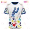 NBA San Antonio Spurs Custom Name Number Autism Awareness Hands Sweatshirt