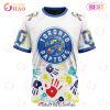 NBA Toronto Raptors Custom Name Number Autism Awareness T-Shirt
